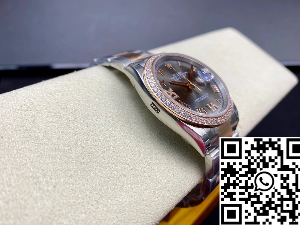EW 732 M126281RBR-0012 Reliable Datejust Bezel Rolex Diamond-set Factory 0806